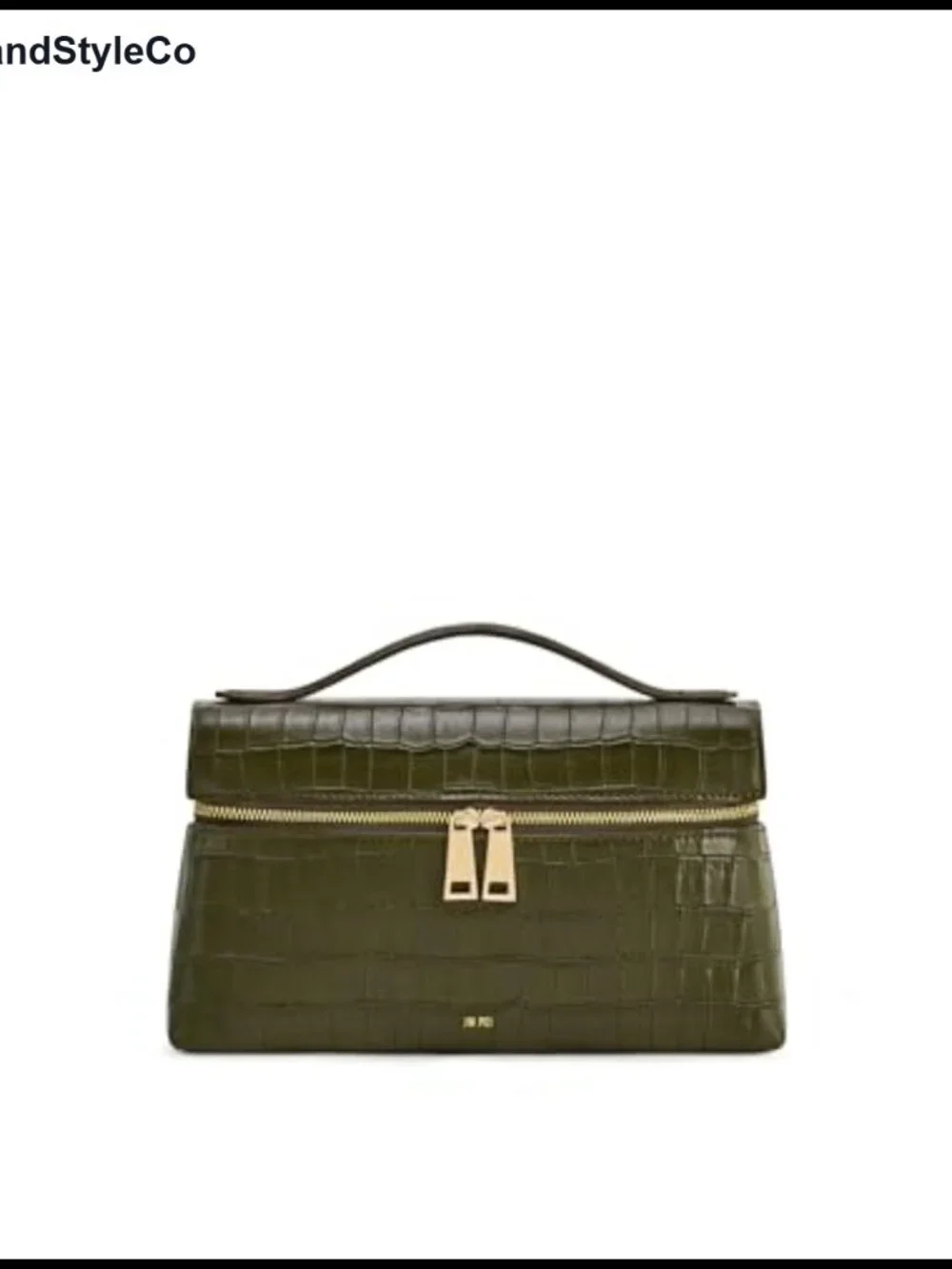 Croc-Embossed Vegan Leather Top Handle Satchel Crossbody Bag